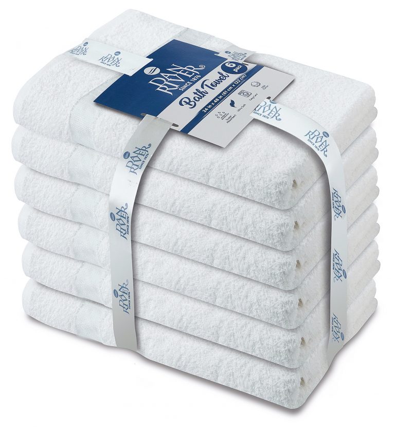 Premium White Bath Towels (24×48) Dan River