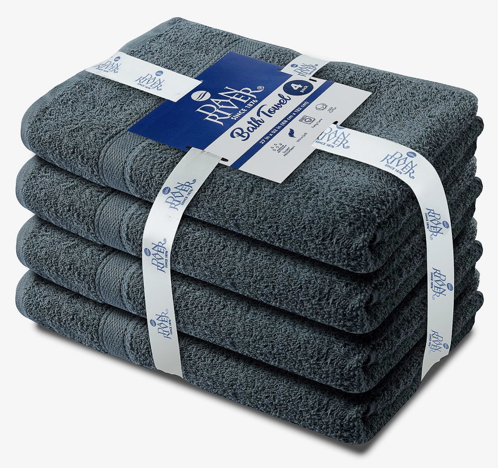 Premium Gray Bath Towels (27×52) Dan River